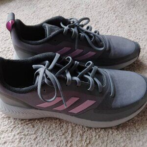 Women's Adidas Runfalcon 2.0 Dark Grey/Purple Running Shoes-Sz 8 FZ3584